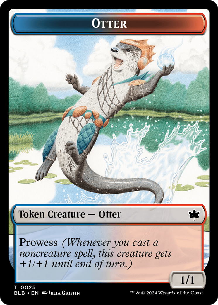 Otter // Copy Double-Sided Token [Bloomburrow Tokens] | Jomio and Rueliete's Cards and Comics
