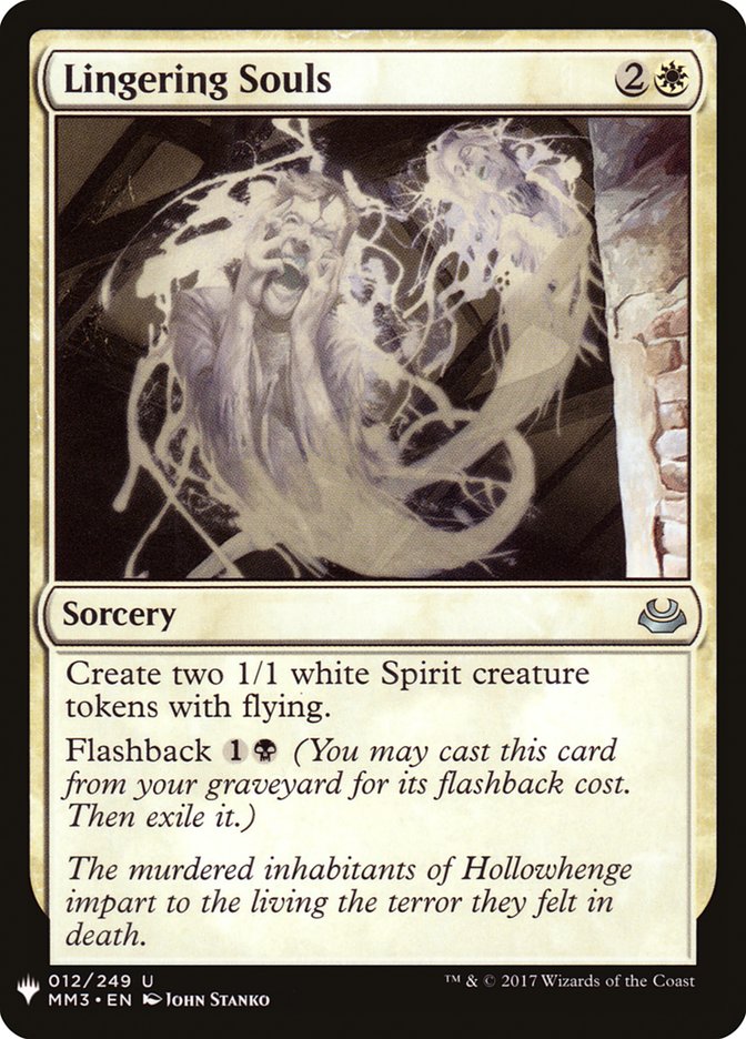 Lingering Souls [Mystery Booster] | Jomio and Rueliete's Cards and Comics