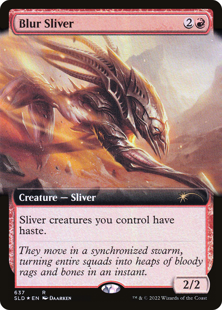 Blur Sliver (Extended Art) [Secret Lair Drop Promos] | Jomio and Rueliete's Cards and Comics
