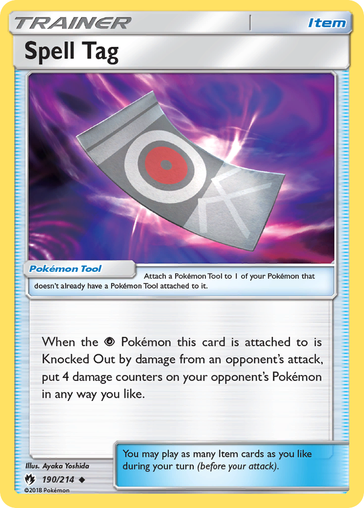 Spell Tag (190/214) [Sun & Moon: Lost Thunder] | Jomio and Rueliete's Cards and Comics