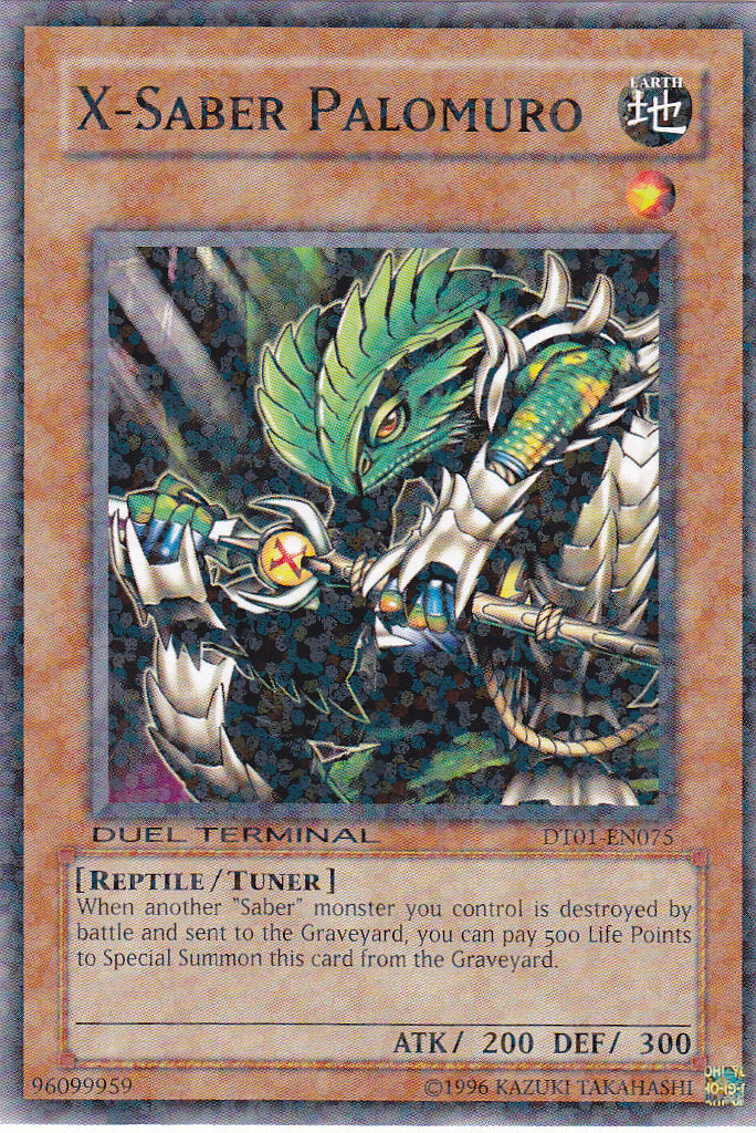 X-Saber Palomuro [DT01-EN075] Common | Jomio and Rueliete's Cards and Comics