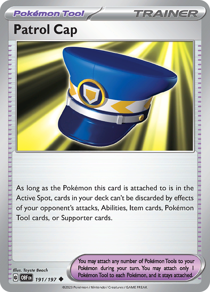Patrol Cap (191/197) [Scarlet & Violet: Obsidian Flames] | Jomio and Rueliete's Cards and Comics