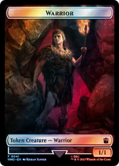 Warrior // Beast (0049) Double-Sided Token (Surge Foil) [Doctor Who Tokens] | Jomio and Rueliete's Cards and Comics