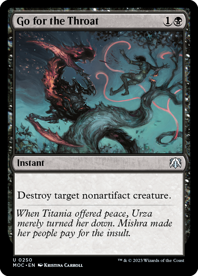 Go for the Throat [March of the Machine Commander] | Jomio and Rueliete's Cards and Comics