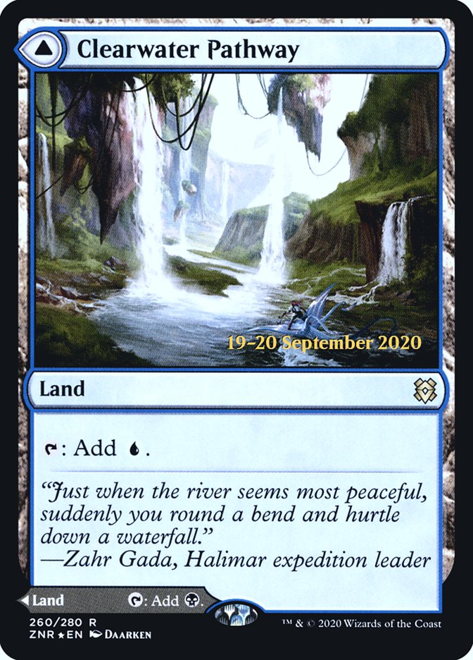 Clearwater Pathway // Murkwater Pathway [Zendikar Rising Prerelease Promos] | Jomio and Rueliete's Cards and Comics