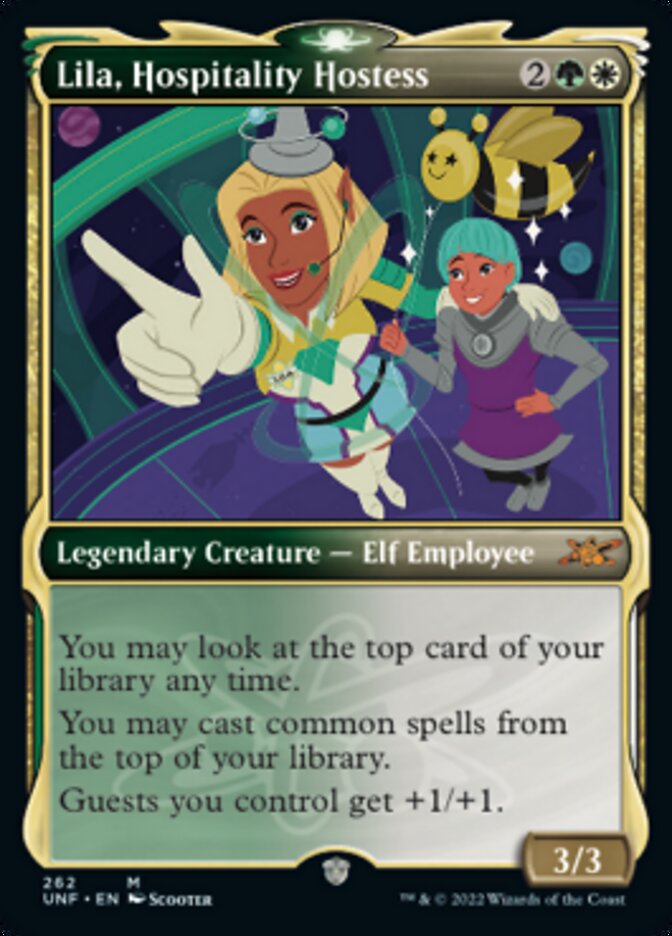 Lila, Hospitality Hostess (Showcase) [Unfinity] | Jomio and Rueliete's Cards and Comics