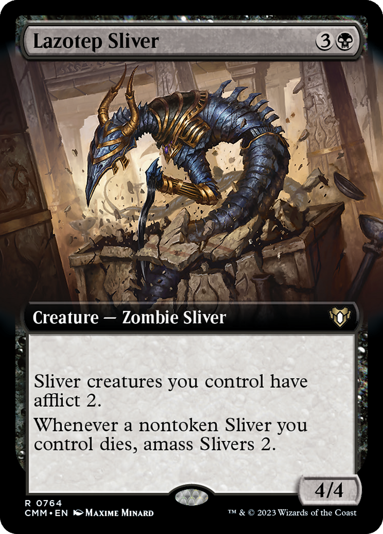 Lazotep Sliver (Extended Art) [Commander Masters] | Jomio and Rueliete's Cards and Comics
