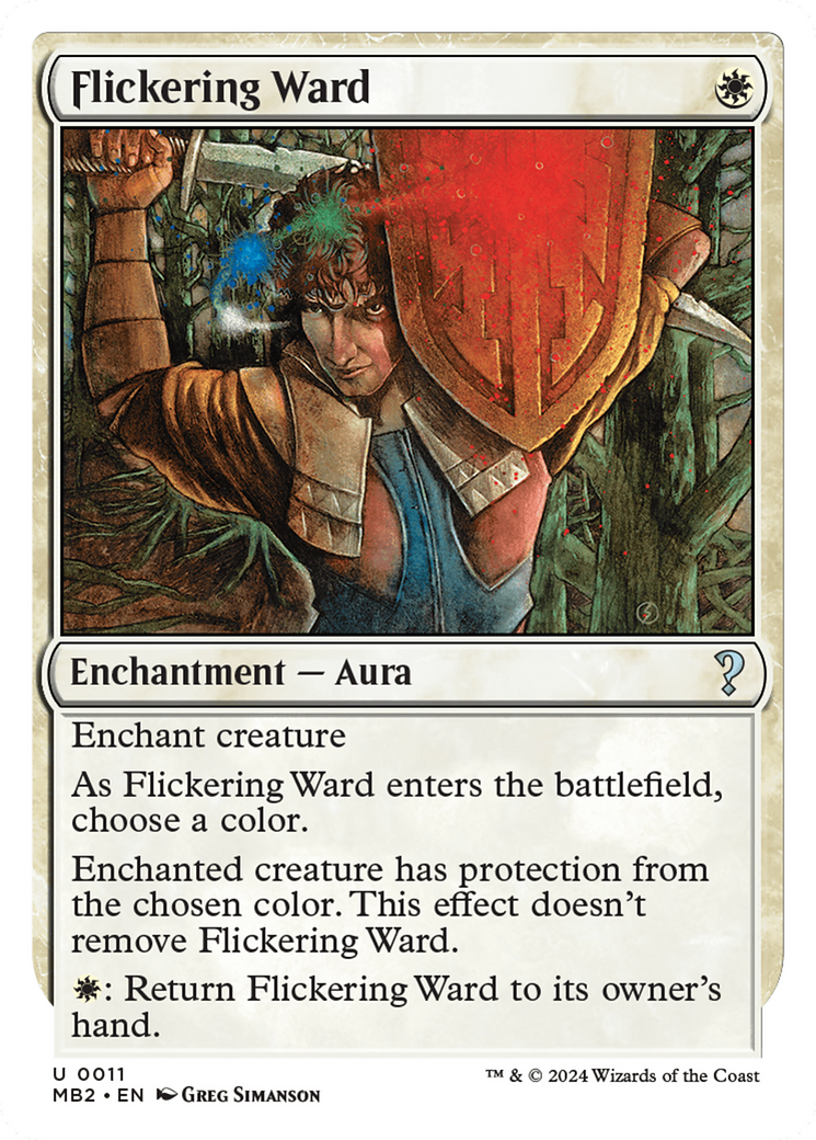 Flickering Ward (White Border) [Mystery Booster 2] | Jomio and Rueliete's Cards and Comics