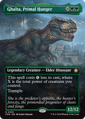 Ghalta, Primal Hunger (Borderless) [Foundations] | Jomio and Rueliete's Cards and Comics