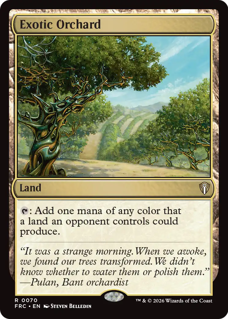 Exotic Orchard [Reality Fracture Commander] | Jomio and Rueliete's Cards and Comics