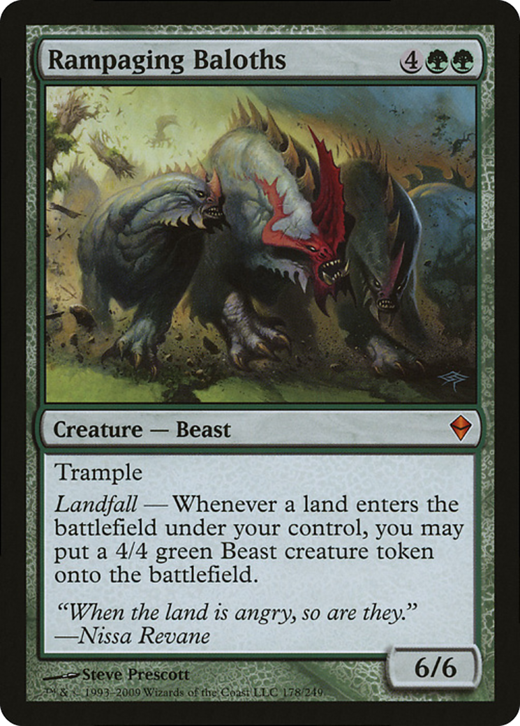 Rampaging Baloths (Zendikar) (Oversized) [Oversize Cards] | Jomio and Rueliete's Cards and Comics