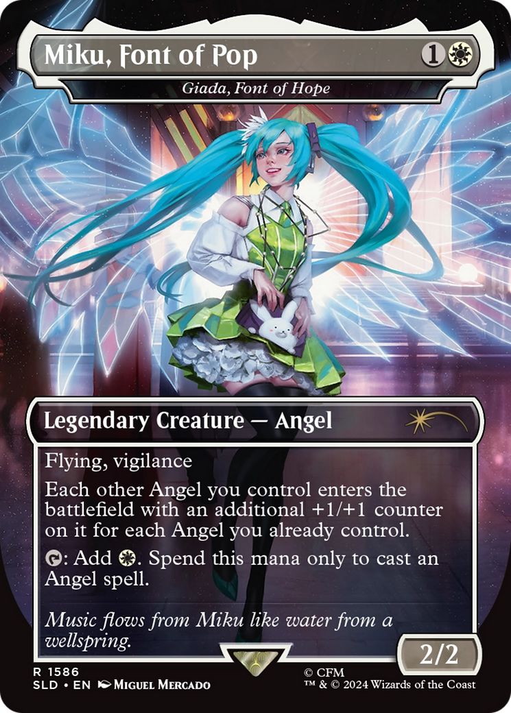 Miku, Font of Pop - Giada, Font of Hope (Rainbow Foil) [Secret Lair Drop Series] | Jomio and Rueliete's Cards and Comics