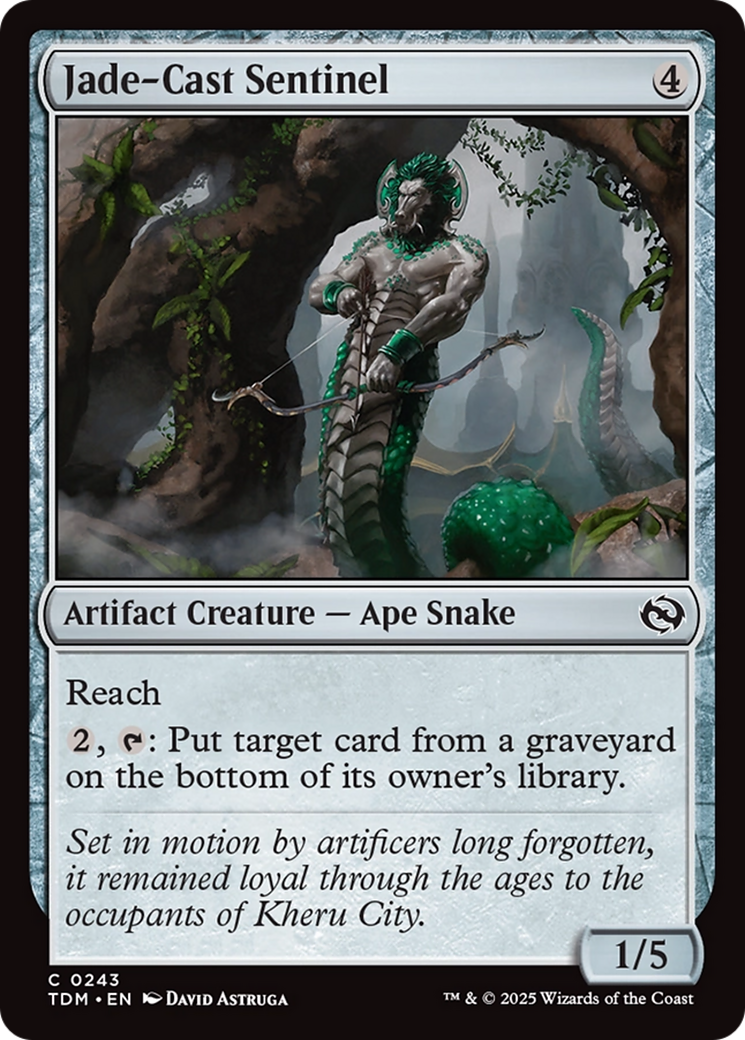 Jade-Cast Sentinel [Tarkir: Dragonstorm] | Jomio and Rueliete's Cards and Comics