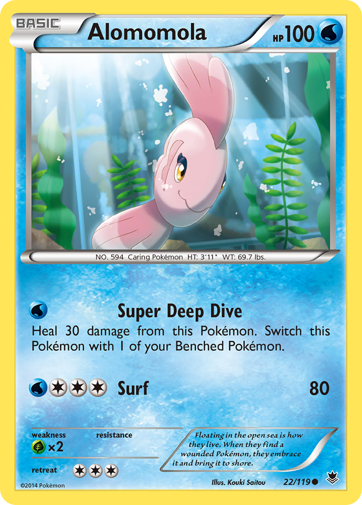 Alomomola (22/119) [XY: Phantom Forces] | Jomio and Rueliete's Cards and Comics