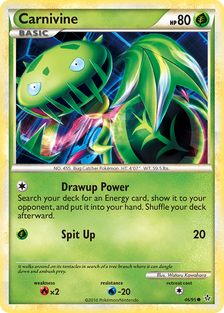 Carnivine (46/95) [HeartGold & SoulSilver: Unleashed] | Jomio and Rueliete's Cards and Comics