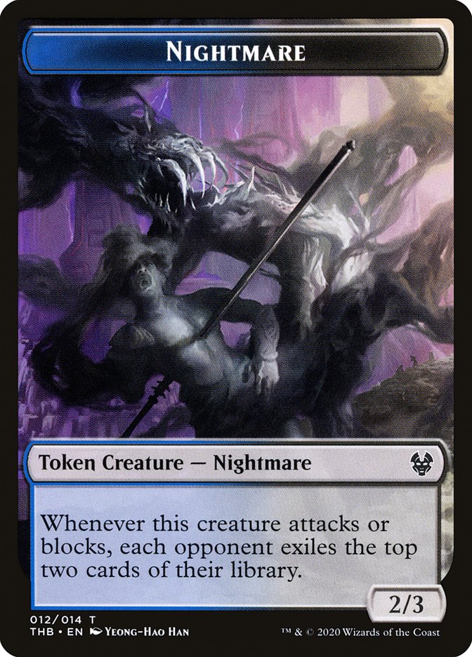 Nightmare Token [Theros Beyond Death Tokens] | Jomio and Rueliete's Cards and Comics