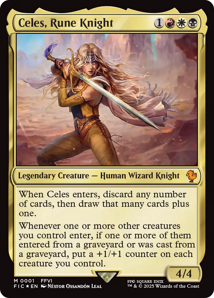 Celes, Rune Knight (0001) [FINAL FANTASY Commander] | Jomio and Rueliete's Cards and Comics