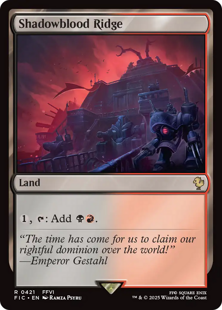 Shadowblood Ridge [FINAL FANTASY Commander] | Jomio and Rueliete's Cards and Comics