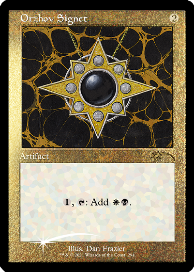 Orzhov Signet (Retro) (Foil Etched) [Secret Lair Drop Series] | Jomio and Rueliete's Cards and Comics