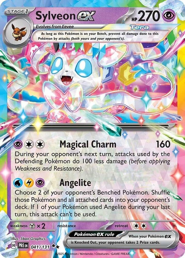 Sylveon ex (041/131) [Scarlet & Violet: Prismatic Evolutions] | Jomio and Rueliete's Cards and Comics