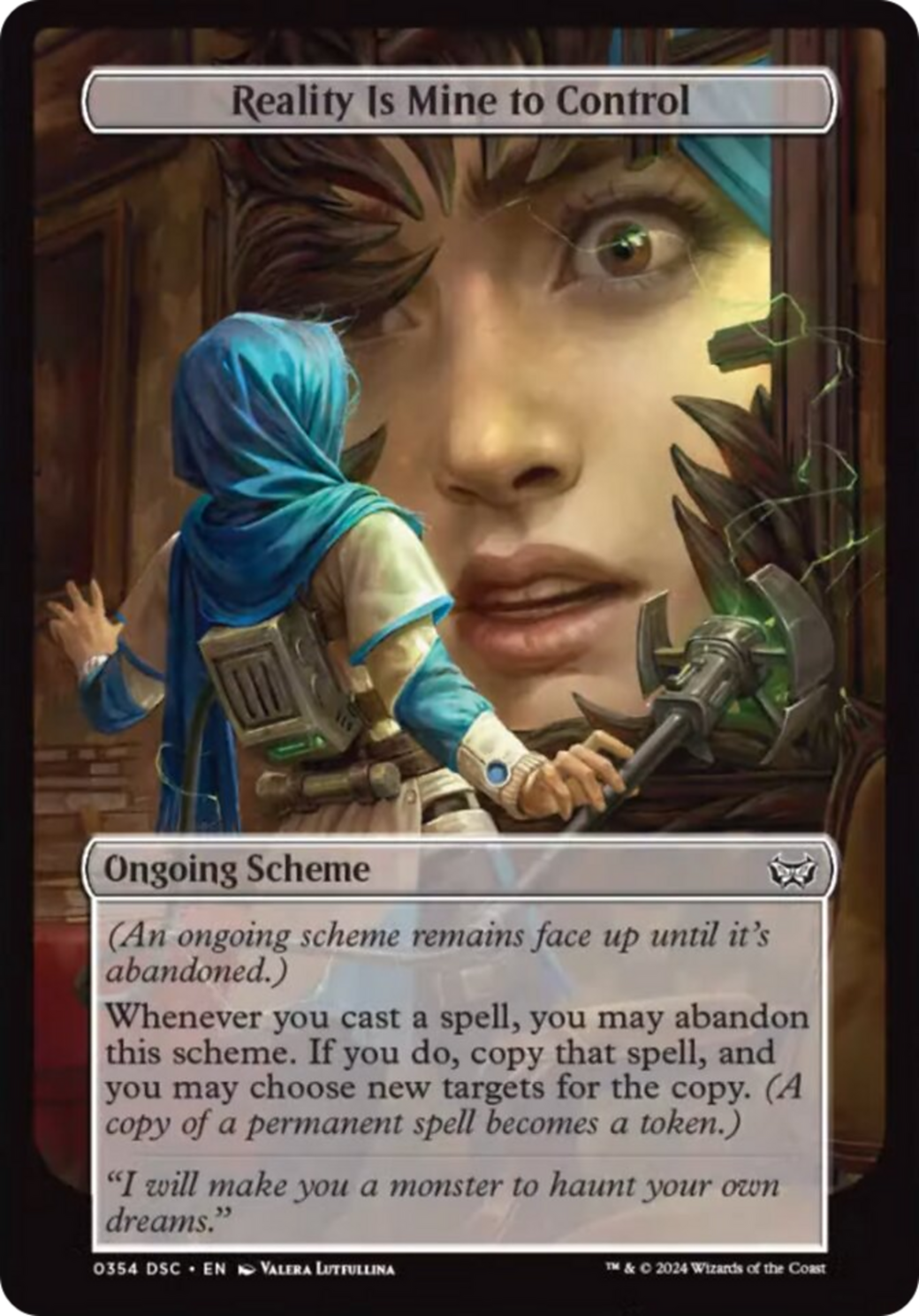 Reality Is Mine to Control (Full Art) [Duskmourn: Archenemy] | Jomio and Rueliete's Cards and Comics