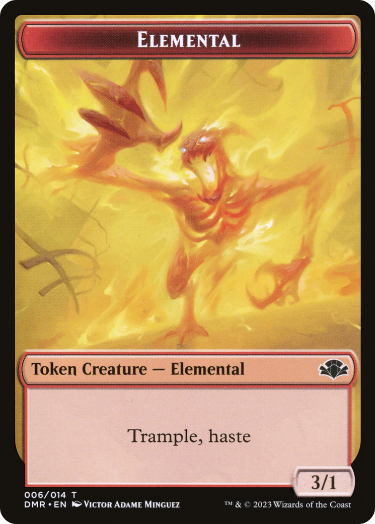 Elemental Token [Dominaria Remastered Tokens] | Jomio and Rueliete's Cards and Comics