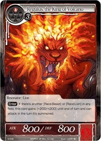 Regulus, the King of Volcano (S-006) [Starter Deck: Wolves of the Raging Flames] | Jomio and Rueliete's Cards and Comics