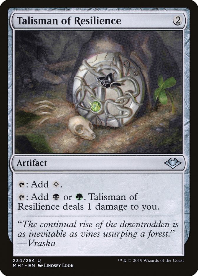 Talisman of Resilience [Modern Horizons] | Jomio and Rueliete's Cards and Comics