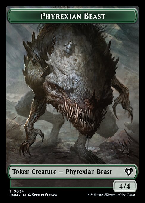 Eldrazi Scion // Phyrexian Beast Double-Sided Token [Commander Masters Tokens] | Jomio and Rueliete's Cards and Comics