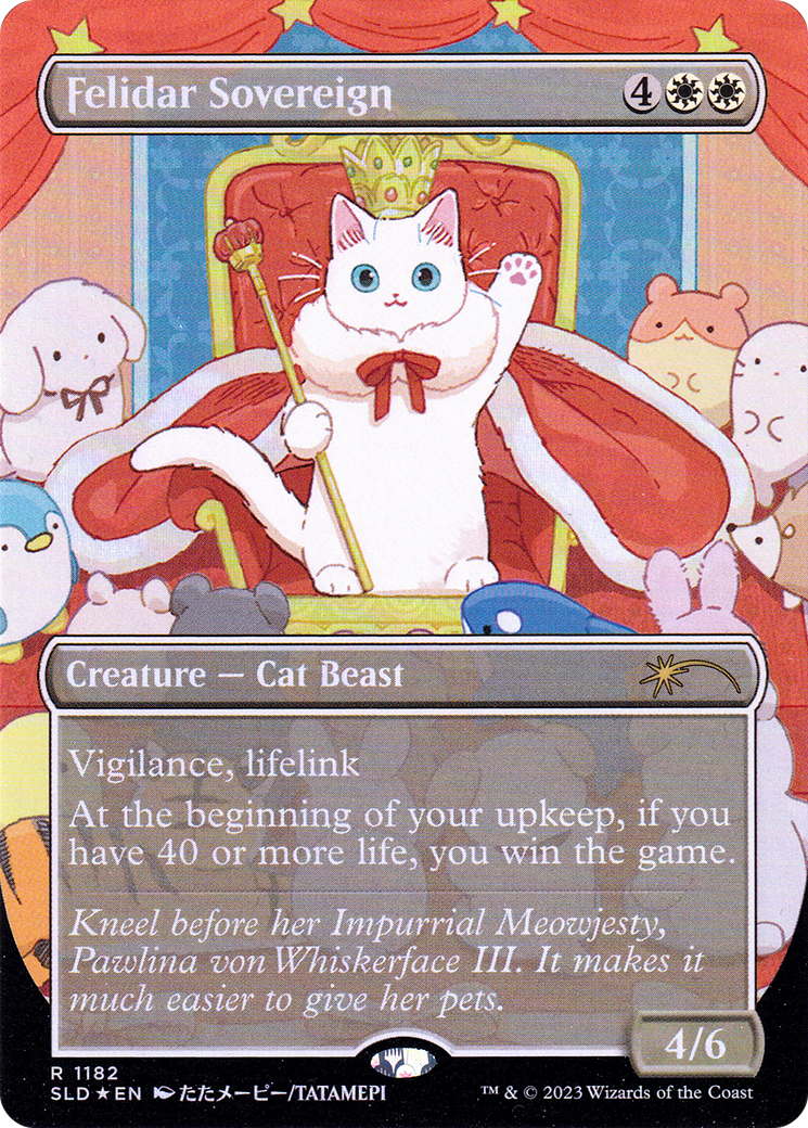 Felidar Sovereign (Borderless) [Secret Lair Drop Series] | Jomio and Rueliete's Cards and Comics