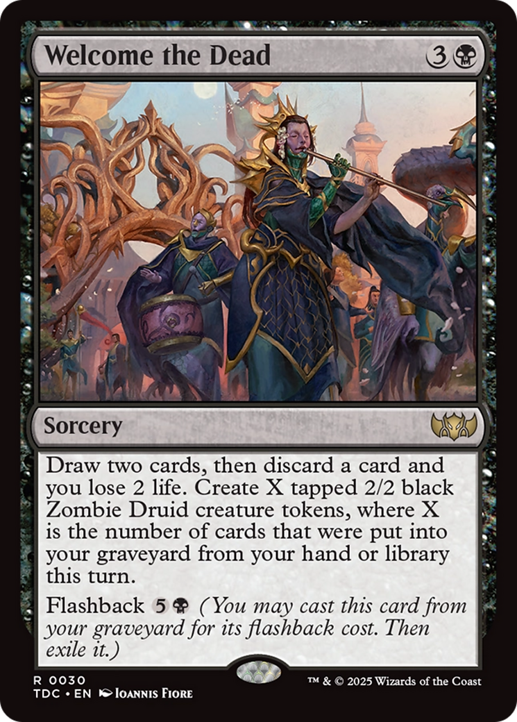 Welcome the Dead [Tarkir: Dragonstorm Commander] | Jomio and Rueliete's Cards and Comics