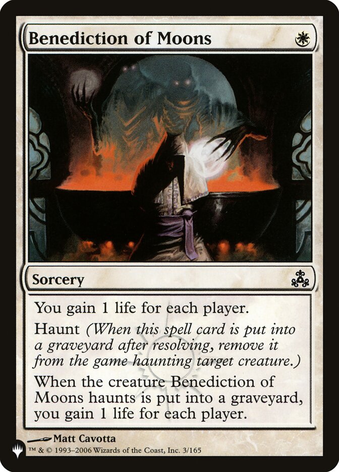 Benediction of Moons [The List] | Jomio and Rueliete's Cards and Comics