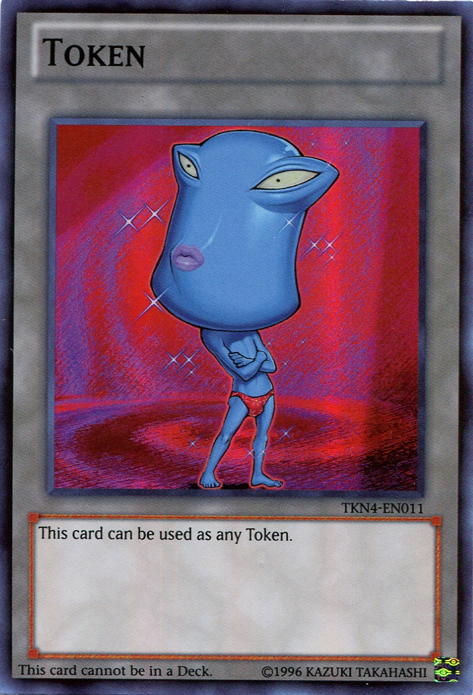 Ojama Token (Blue) [TKN4-EN011] Super Rare | Jomio and Rueliete's Cards and Comics