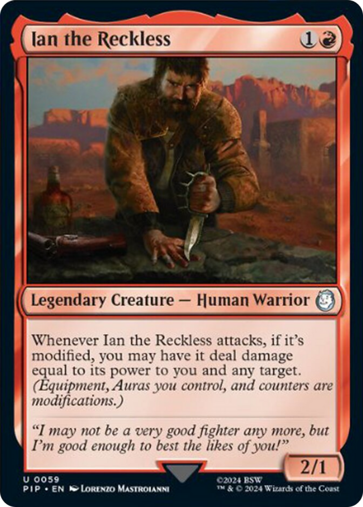 Ian the Reckless [Fallout] | Jomio and Rueliete's Cards and Comics