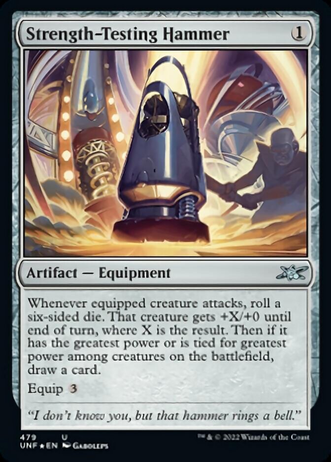 Strength-Testing Hammer (Galaxy Foil) [Unfinity] | Jomio and Rueliete's Cards and Comics