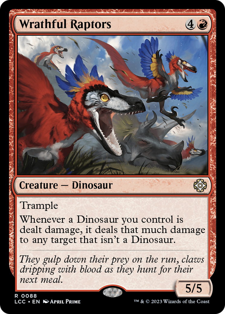 Wrathful Raptors [The Lost Caverns of Ixalan Commander] | Jomio and Rueliete's Cards and Comics