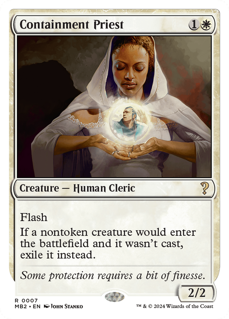 Containment Priest (White Border) [Mystery Booster 2] | Jomio and Rueliete's Cards and Comics