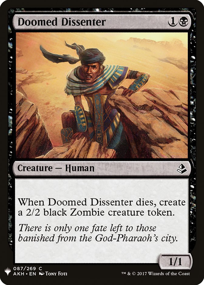Doomed Dissenter [Mystery Booster] | Jomio and Rueliete's Cards and Comics