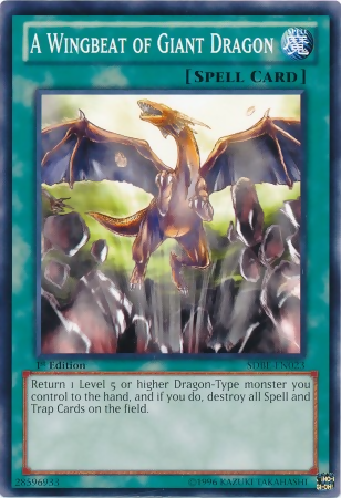 A Wingbeat of Giant Dragon [SDBE-EN023] Common | Jomio and Rueliete's Cards and Comics