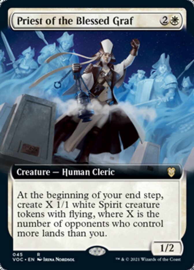 Priest of the Blessed Graf (Extended Art) [Innistrad: Crimson Vow Commander] | Jomio and Rueliete's Cards and Comics