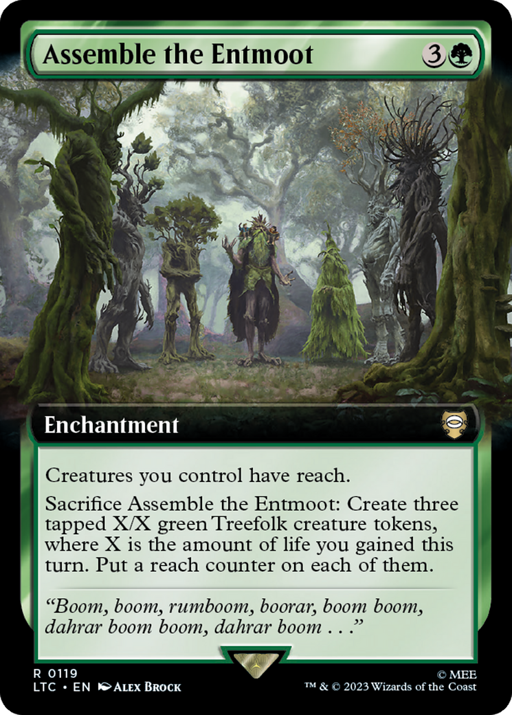 Assemble the Entmoot (Extended Art) [The Lord of the Rings: Tales of Middle-Earth Commander] | Jomio and Rueliete's Cards and Comics