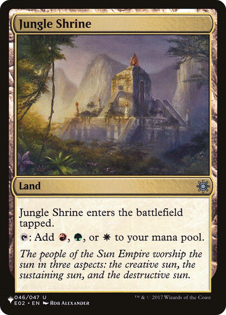 Jungle Shrine (E02) [The List] | Jomio and Rueliete's Cards and Comics