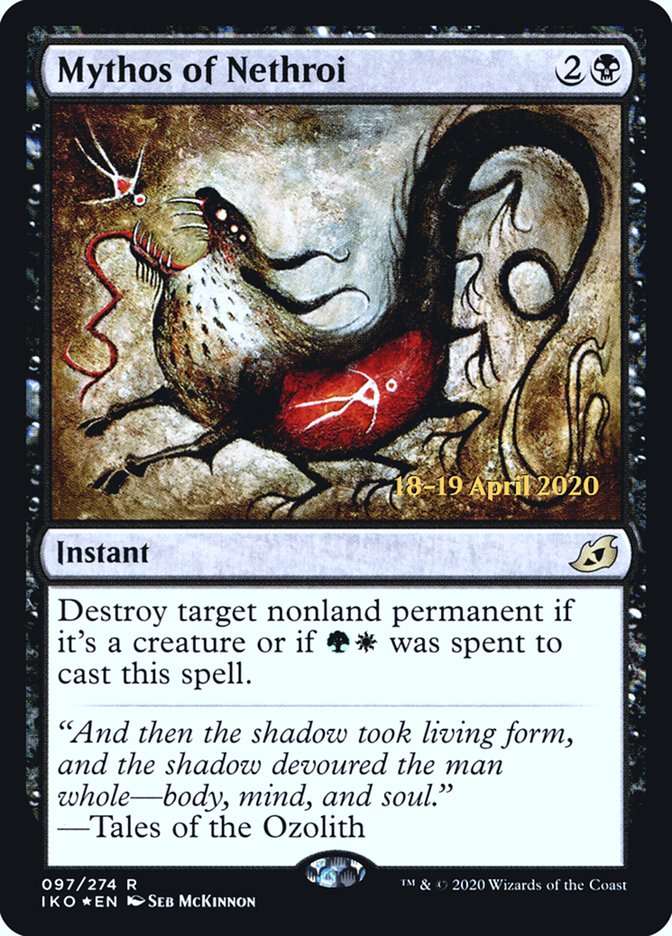 Mythos of Nethroi [Ikoria: Lair of Behemoths Prerelease Promos] | Jomio and Rueliete's Cards and Comics