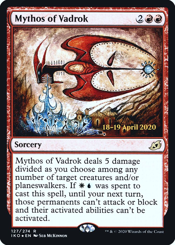 Mythos of Vadrok [Ikoria: Lair of Behemoths Prerelease Promos] | Jomio and Rueliete's Cards and Comics