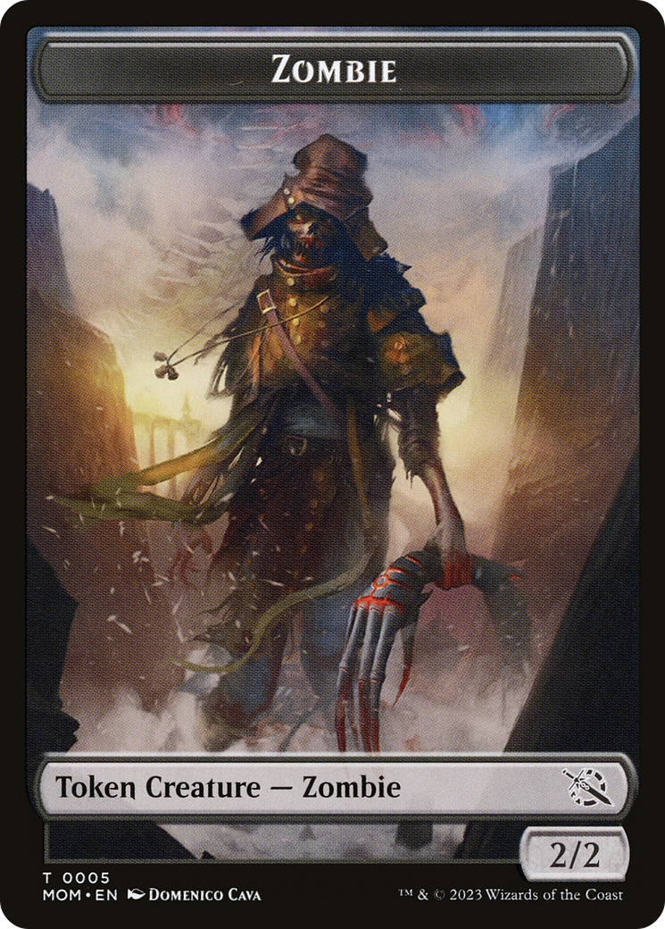 Treasure (21) // Zombie Double-Sided Token [March of the Machine Tokens] | Jomio and Rueliete's Cards and Comics