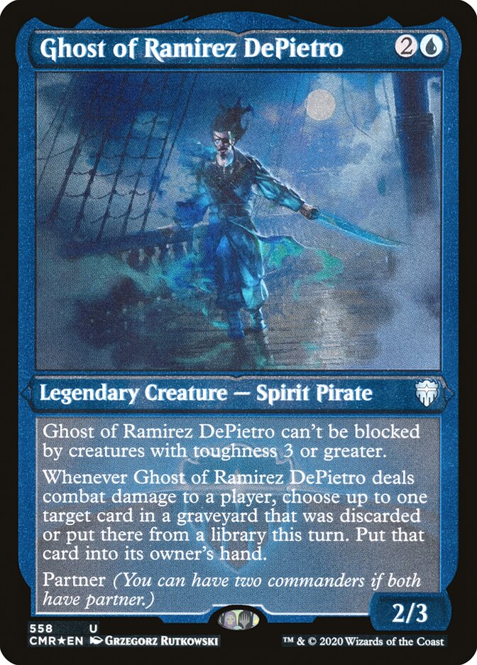 Ghost of Ramirez DePietro (Etched) [Commander Legends] | Jomio and Rueliete's Cards and Comics