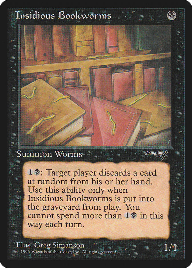 Insidious Bookworms (Multiple Worms) [Alliances] | Jomio and Rueliete's Cards and Comics