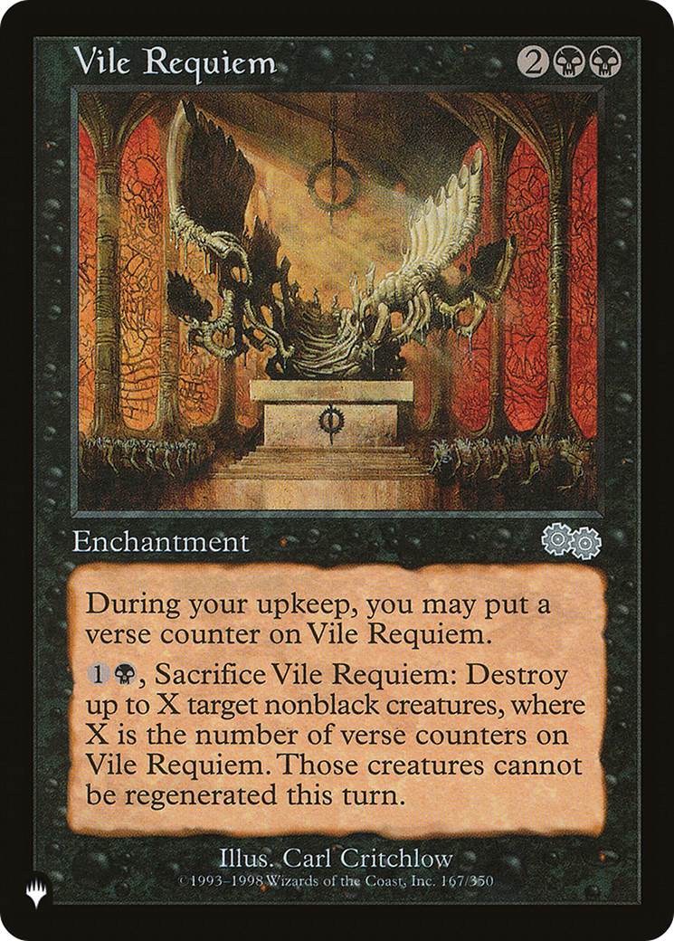 Vile Requiem (USG) [The List] | Jomio and Rueliete's Cards and Comics