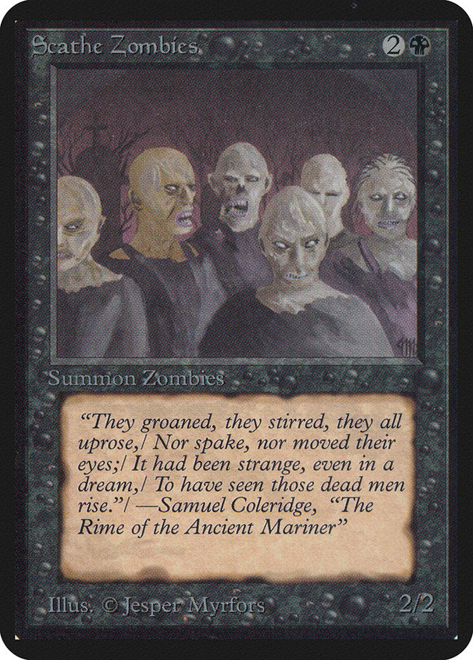 Scathe Zombies [Alpha Edition] | Jomio and Rueliete's Cards and Comics
