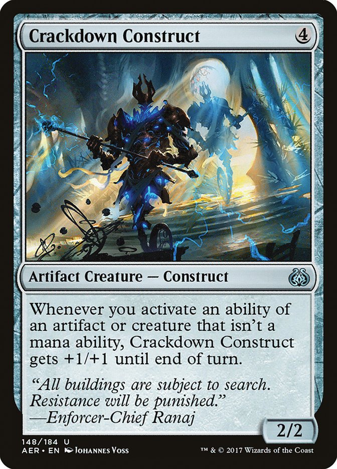 Crackdown Construct [Aether Revolt] | Jomio and Rueliete's Cards and Comics